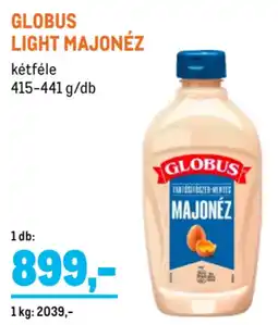Metro Globus light majonéz ajánlat
