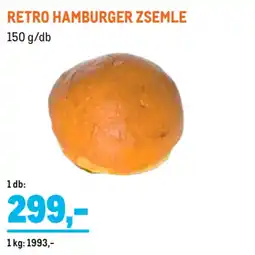 Metro Retro Hamburger zsemle ajánlat