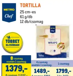 Metro Tortilla ajánlat