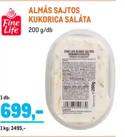 Metro Almás Sajtos kukorica saláta ajánlat