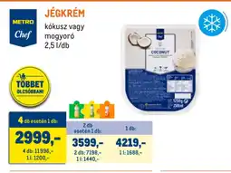 Metro Metro Chef jégkrém ajánlat