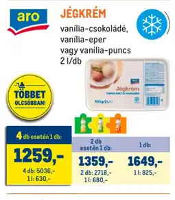 Metro Aro Jégkrém ajánlat