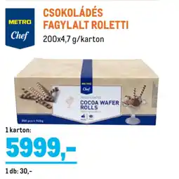 Metro Metro Chef Csokoládés fagylalt roletti ajánlat