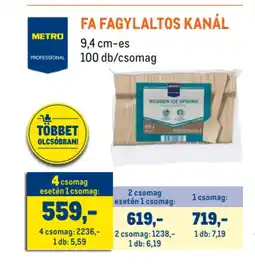 Metro Fa Fagylaltos Kanál ajánlat