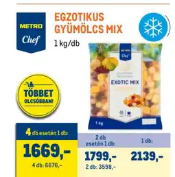 Metro Metro Chef Egzotikus gyümölcs mix ajánlat