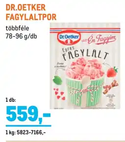 Metro Dr.Oetker Fagylaltpor ajánlat