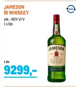 Metro Jameson ír whiskey ajánlat