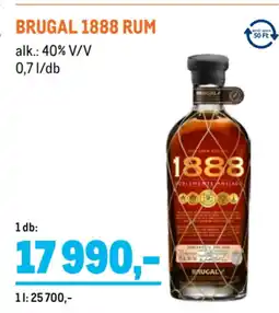 Metro Brugal 1888 rum ajánlat