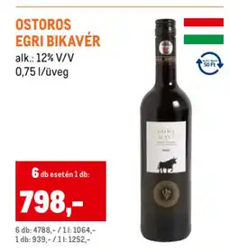 Metro Ostoros Egri bikavér ajánlat