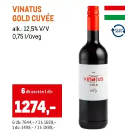 Metro Vinatus Gold cuvée ajánlat