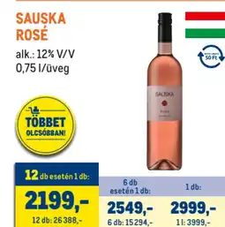 Metro Sauska Rosé ajánlat