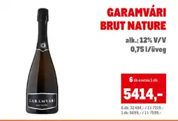 Metro Garamvári Brut nature ajánlat