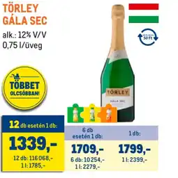 Metro Törley Gála sec ajánlat