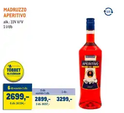 Metro Madruzzo aperitivo ajánlat