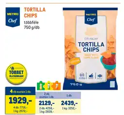 Metro Metro Chef Tortilla chips ajánlat