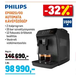 Metro Philips EP0820/00 automata kávéfőzőgép ajánlat
