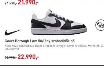 Intersport Court Borough Low fiú/lány szabadidőcipő ajánlat