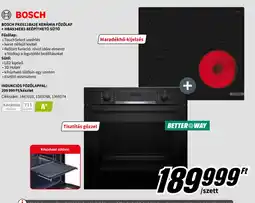 MediaMarkt Bosch PKE611BA2E kerámia főzőlap + HBA534EB3 beép A+thető sütő ajánlat