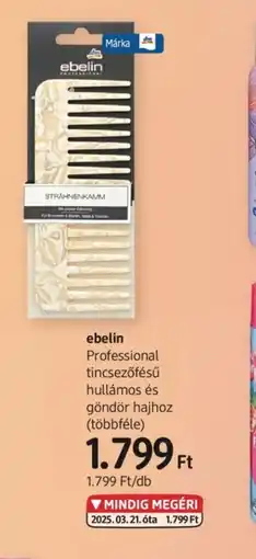 DM Ebelin Professional tincséfésű ajánlat