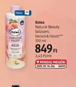DM Balea Natural Beauty balzsam ajánlat