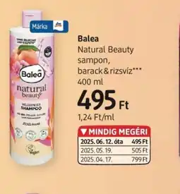 DM Balea Natural Beauty sampon ajánlat