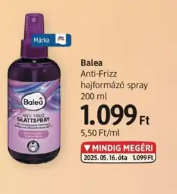 DM Balea Anti-Frizz hajformáz spray ajánlat