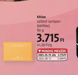 DM Khloe szilárd sampon ajánlat