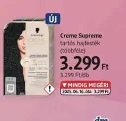 DM Creme Supreme tarts hajfesték ajánlat