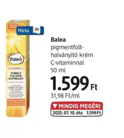 DM Balea pigmentfolt-halványít krém ajánlat