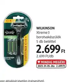 DM Wilkinson Xtreme 3 borotvakészülék ajánlat