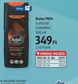 DM Balea Men tusfürdő ajánlat