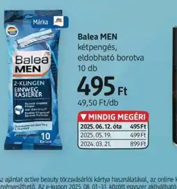 DM Balea Men kétpengés eldobhat borotva ajánlat