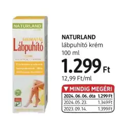 DM Naturland lábpuhít krém ajánlat