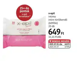 DM X-epil Intimo ajánlat