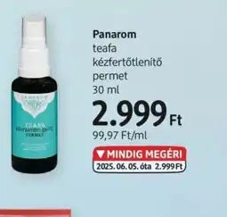 DM Panarom teafa kézfertőtlenítő ajánlat