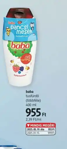 DM Baba tusfürdő ajánlat