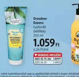 DM Dresdner Essenz tusfürdő ajánlat