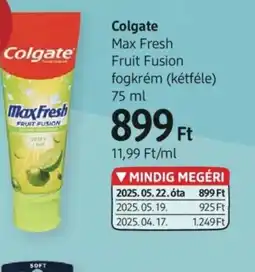 DM Colgate Max Fresh Fruit Fusion fogkrém ajánlat
