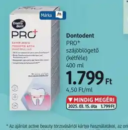 DM Dontodent PRO+ szájöblögető ajánlat