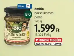 DM dmBio bazsalikomos pesto ajánlat