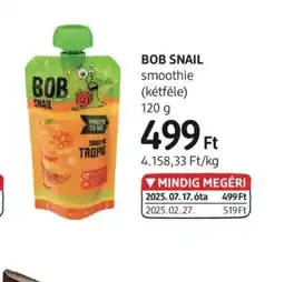 DM Bob Snail smoothie ajánlat
