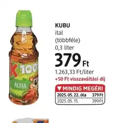DM Kubu ital ajánlat