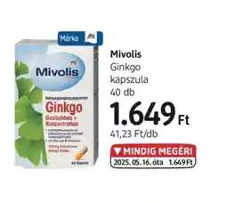 DM Mivolis Ginkgo kapszula ajánlat