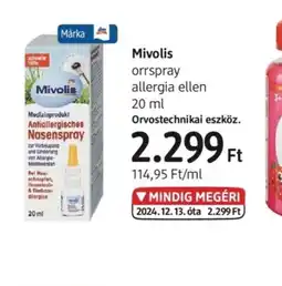 DM Mivolis orrspray allergia ellen ajánlat