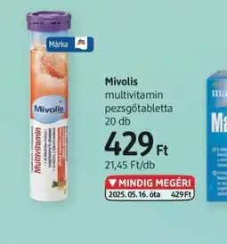 DM Mivolis multivitamin pezsgőtabletta ajánlat