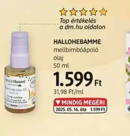 DM Hallohebamme mellbimbápol olaj ajánlat