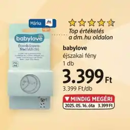 DM Babylove éjszakai fény ajánlat