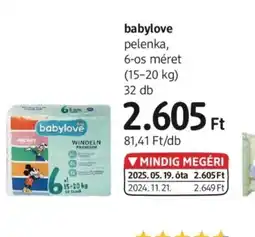 DM Babylove pelenka ajánlat