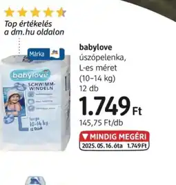 DM Babylove úszpelenka ajánlat
