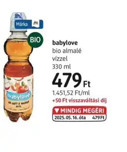 DM Babylove bio almalé vízzel ajánlat